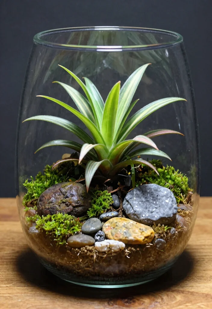 18 Indoor Planter Ideas That Thrive in Low Light Spaces - 15. Nerve Plant in a Terrarium 1