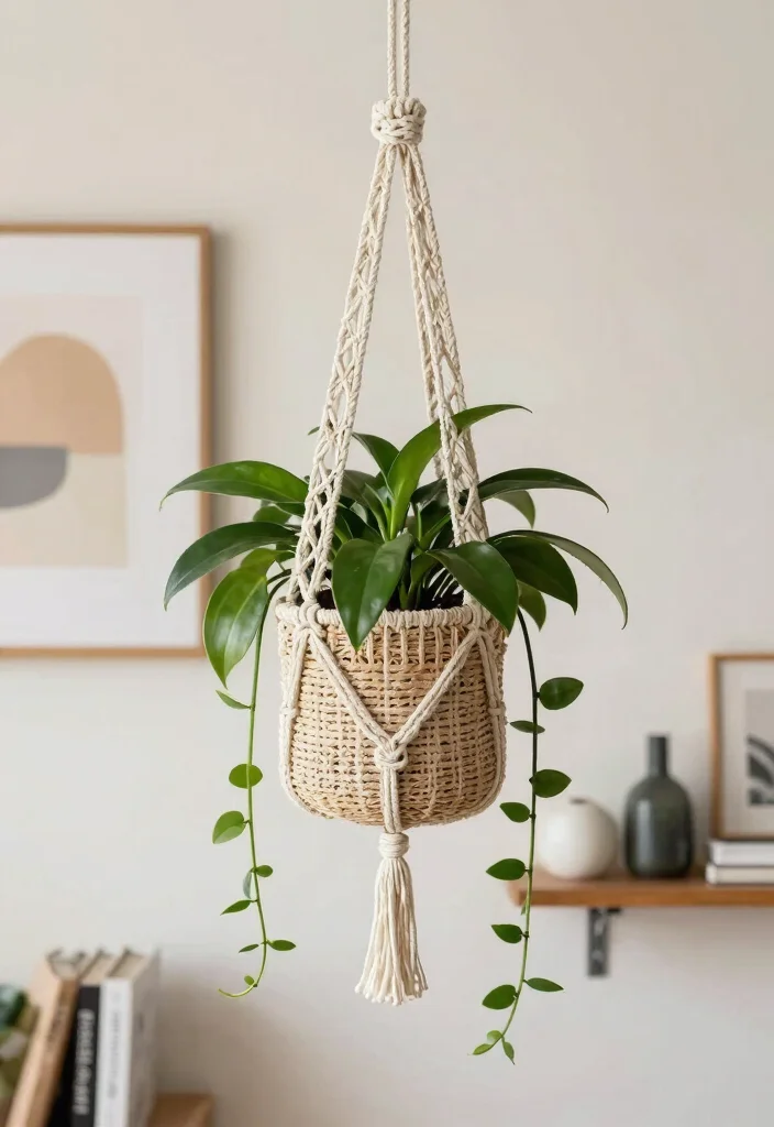 18 Indoor Planter Ideas That Thrive in Low Light Spaces - 2. ZZ Plant in a Hanging Basket 1
